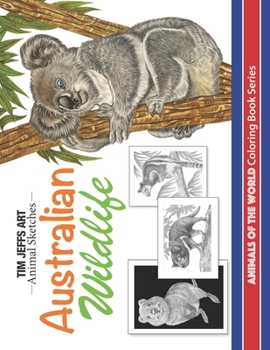 Paperback Australian Wildlife: Animals Of The World Coloring Book