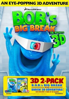 DVD B.O.B's Big Break / Shrek 3D Book