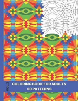 Paperback Seamless Patterns Coloring Book: An Anti-stress Coloring Boook for Adults, 50 Patterns, 8.5x11 Book