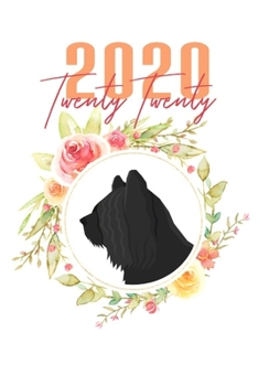 Paperback 2020: Skye Terrier Floral Daily Planner Diary Book