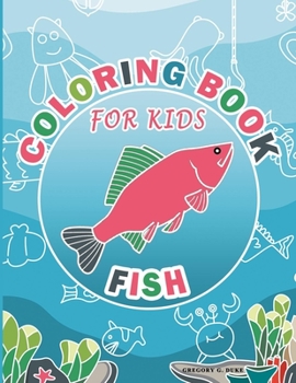 Paperback Coloring Book For Kids: Fish Design Animal Coloring Book