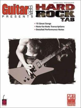 Paperback Guitar One Presents Hard Rock Tab Book