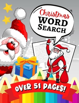 Paperback Christmas Word Search: A Fun Learning Activity Game Book For Kids & Toddlers [Large Print] Book