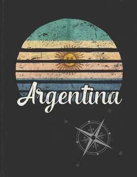 Argentina: Argentinian Vintage Flag Personalized Retro Gift Idea for Coworker Friend or Boss  2020 Calendar Daily Weekly Monthly Planner Organizer