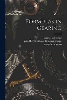 Paperback Formulas in Gearing Book