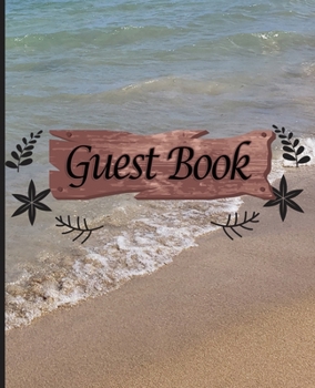 Guest Book: Beach Wedding Guest Book Sign In Book