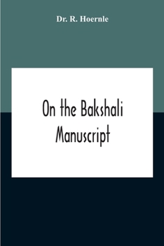 Paperback On The Bakshali Manuscript Book