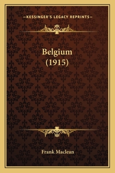 Paperback Belgium (1915) Book