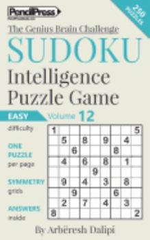 Paperback Sudoku Puzzle Books Volume 12. Easy. Sudoku Intelligence Puzzle Game Book