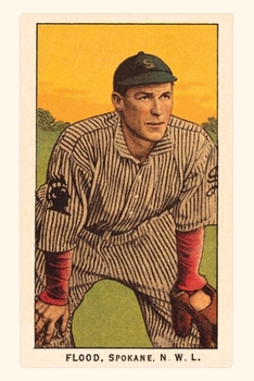 Paperback Vintage Journal Early Baseball Card, Flood Book
