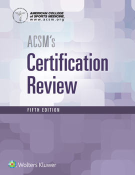 Paperback Acsm's Certification Review Book