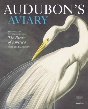 Hardcover Audubon's Aviary: The Original Watercolors for the Birds of America Book