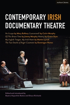 Hardcover Contemporary Irish Documentary Theatre Book