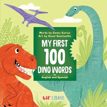 Board book My First 100 Dino Words in English and Spanish Book