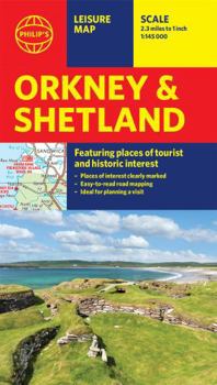 Map Philip's Orkney and Shetland: Leisure and Tourist Map: Leisure and Tourist Map (Philip's Red Books) Book