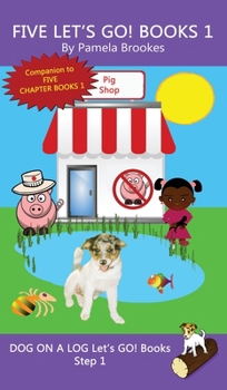 Hardcover Five Let's GO! Books 1: Sound-Out Phonics Books Help Developing Readers, including Students with Dyslexia, Learn to Read (Step 1 in a Systemat Book