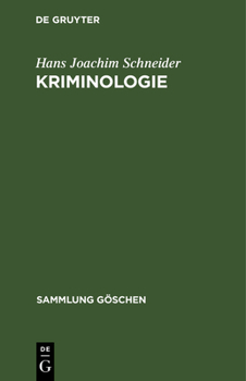 Hardcover Kriminologie [German] Book