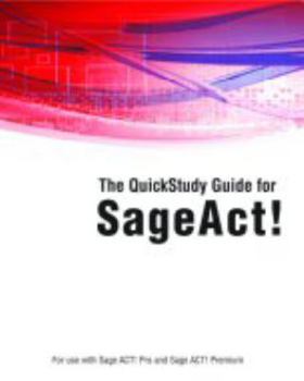 Paperback QuickStudy Guide for Sage ACT! Book