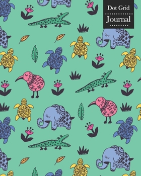 Paperback Dot Grid Journal: Notebook Planner with Unique Animals Themed Cover Design Book