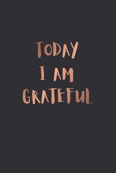 Paperback Today I am Grateful Journal Boost your Positivity: Black Notebook Size 6x9 Inches 120 Pages Book