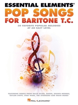 Paperback Essential Elements Pop Songs for Baritone T.C. Book