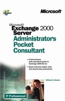 Paperback Microsofta Exchange 2000 Server Administrator's Pocket Consultant Book