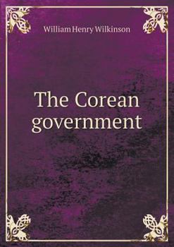 Paperback The Corean government Book