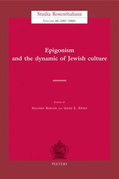 Paperback Epigonism and the Dynamic of Culture Book