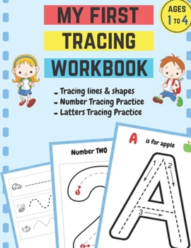 Paperback My first tracing workbook: Tracing and matching activities for 3 year olds and kindergarten prep Practice for Kids with Pen Control For kids unde Book