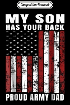 Paperback Composition Notebook: Unique Distressed USA American Flag Proud Army Dad Journal/Notebook Blank Lined Ruled 6x9 100 Pages Book