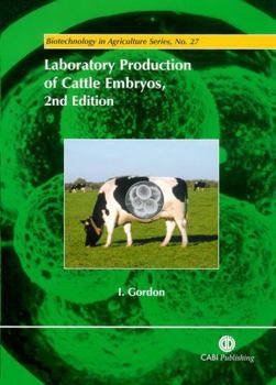 Paperback Laboratory Production of Cattle Embryos Book