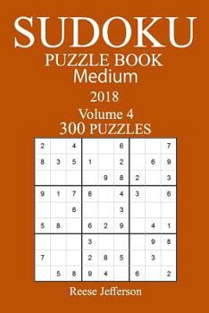 Paperback 300 Medium Sudoku Puzzle Book 2018 Book