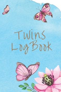 Paperback Twins Log Book: Logbook for newborn twin babies - Daily Childcare Journal Health Record Keeper, Breastfeeding, sleep times Book