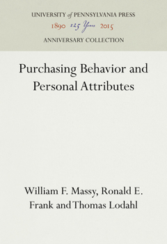 Hardcover Purchasing Behavior and Personal Attributes Book