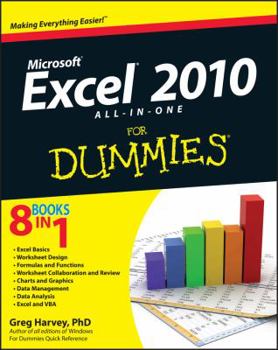 Paperback Excel 2010 All-in-One For Dummies Book