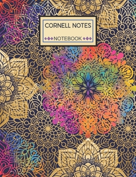 Paperback Cornell Notes Notebook: College Ruled Cornell Notebook Paper Index and Numbered Page Interior: Mandala Book