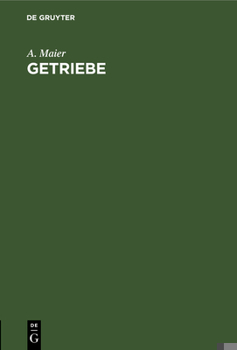 Hardcover Getriebe [German] [Large Print] Book