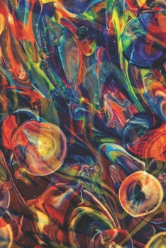 MULTI COLOUR: Abstract Art Cover Lined Notebook, 6x9, Soft Matte Finish, Journal For Women And Girls, 120 Page Ruled Notepad