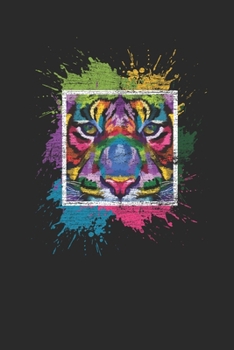 Tiger Colorsplash: Tigers Notebook, Graph Paper (6" x 9" - 120 pages) ~ Animal Themed Notebook for Daily Journal, Diary, and Gift