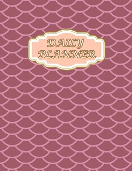 Daily Planner: Page A Day With Weather ( Size 8.5 X 11 ) Design With Oriental Motifs In Shades Of Pink
