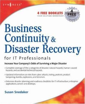 Paperback Business Continuity & Disaster Recovery Planning for IT Professionals Book