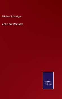 Hardcover Abriß der Rhetorik [German] Book