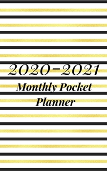 Paperback 2020-2021 Monthly Pocket Planner: A classic 2-year Monthly Small Purse Calendar Planner- January - December 2020-2021 Notebook Journal Diary For To do Book