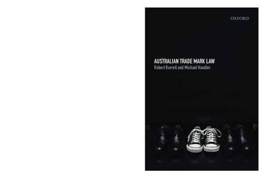Paperback Australian Trademark Law Book