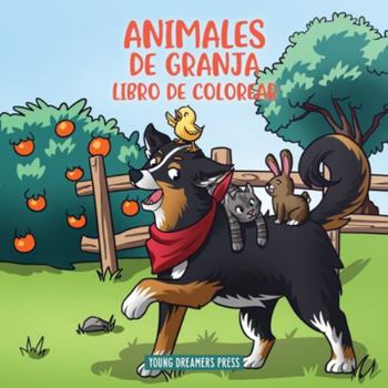 Paperback Animales de granja libro de colorear: Para niños de 4 a 8 años [Spanish] Book