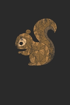 Squirrel Mosaic: Dotted Bullet Notebook (6" x 9" - 120 pages) ~ Animal Mosaic Themed Notebook for Daily Journal, Diary, Gift