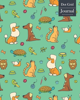 Paperback Dot Grid Journal: Notebook Planner with Cute Pets Themed Cover Design Book