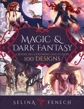 Paperback Magic and Dark Fantasy Coloring Collection: 100 Designs Book