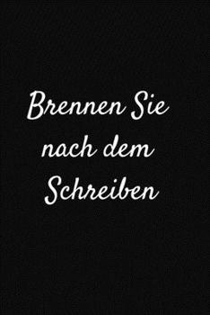 Paperback burn after writing deutsch: burn after writing book [German] Book