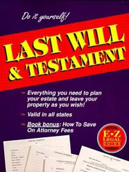 Paperback Last Will and Testament Book